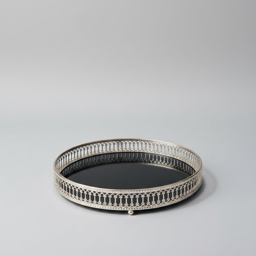 Vyraa Reflect Silver Vanity Tray